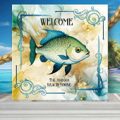 Art Deco Fish Ocean Beach House Keramik Tile Fliese