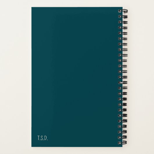 Art Deco Flamingo Notizblock (Rückseite)