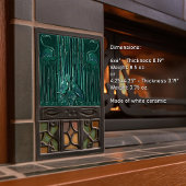 Art Deco Flamingo Wand Deco Fliese