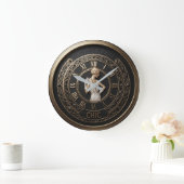 Art Deco Flapper Chic Große Wanduhr (Zuhause)