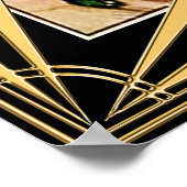Art Deco Flapper Damen Poster. Poster (Ecke)