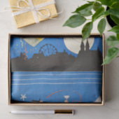 Art Deco Flapper Dancing Bar Scene Gatsby der 20er Seidenpapier (Geschenk)