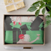 Art Deco Flapper Dancing Bar Scene Gatsby der 20er Seidenpapier (Geschenk)