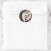 Art Deco Flapper Girl Aufkleber (Tasche)