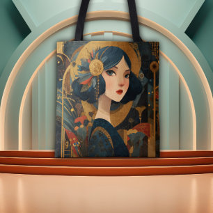 Art Deco Flapper Girl aus den 1920er Jahren Tasche