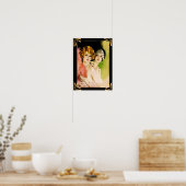 Art Deco Flapper Ladys Poster. Poster (Küche)