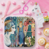 Art Deco Flapper   Pappteller (Party)