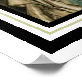 Art Deco "Flapper with Feathers" 16 x 20 Poster (Ecke)