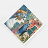 Art Deco Flapperinnen Serviette (Ecke)