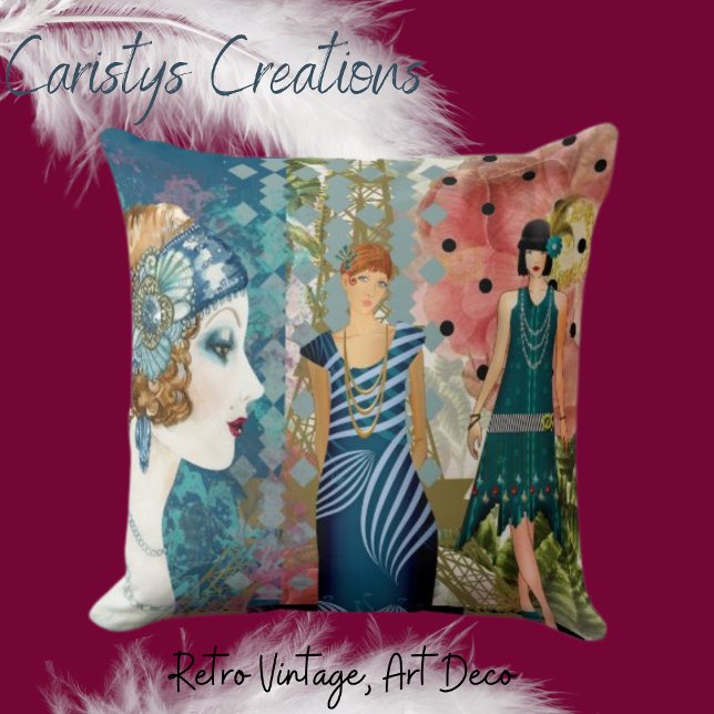 Art Deco Flappers Kissen (Von Creator hochgeladen)