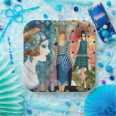 Art Deco Flappers Pappteller (Party)