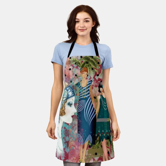 Art Deco Flappers-Schürze Schürze (Getragen)