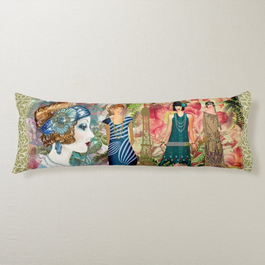 Art Deco Flappers Seitenschläferkissen (Vorderseite)