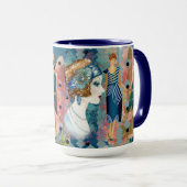 Art Deco Flappers Tasse (VorderseiteRechts)