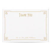 Art Deco Flat Danke Note Card