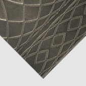 Art Deco Flat Metallic Taupe Decoupage Seidenpapier (Ausschnitt)