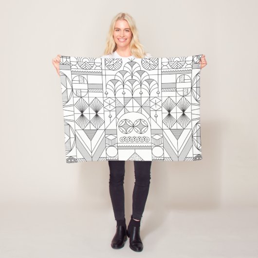 Art Deco Fleece Blanket (Beispiel)