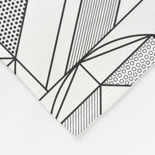 Art Deco Fleece Blanket (Ecke)