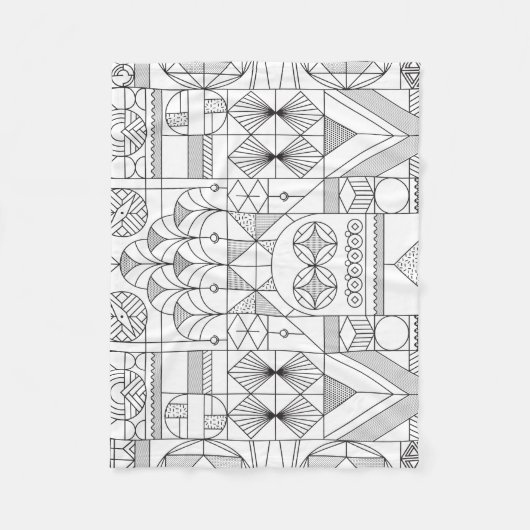 Art Deco Fleece Blanket (Vorderseite)
