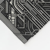Art Deco Fleecedecke (Ecke)