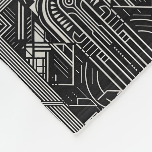 Art Deco Fleecedecke (Ecke)