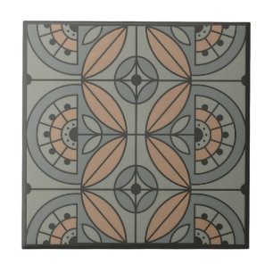 Art Deco Fliesen Blumenmuster (Stone Creek und San