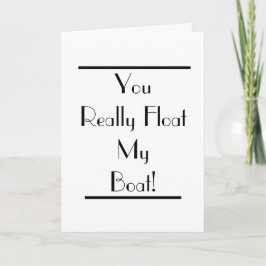 Art Deco Float My Boat Card Karte