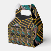 Art Deco Flock Bird Geschenkschachtel (Rückseite)