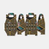 Art Deco Flock Bird Geschenkschachtel (Ungefaltet)