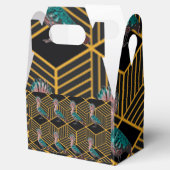 Art Deco Flock Bird Geschenkschachtel (Geöffnet)