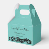 Art Deco Floral Border Wedding Geschenkschachtel (Vorderseite)