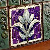 Art Deco Floral Deco Fliese