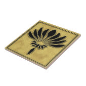 Art Deco Floral Design Keramik Tile. Fliese (Seite)