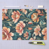 Art Deco Floral Design Seidenpapier (Handwerk)