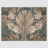 Art Deco Floral Design Seidenpapier (Vorderseite)