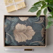 Art Deco Floral Design Seidenpapier (Geschenk)