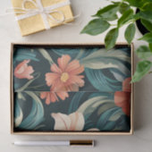 Art Deco Floral Design Seidenpapier (Geschenk)