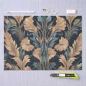 Art Deco Floral Design Seidenpapier (Handwerk)