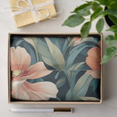 Art Deco Floral Design Seidenpapier (Geschenk)