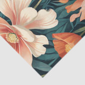 Art Deco Floral Design Seidenpapier (Detail)