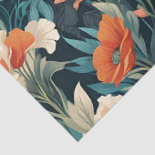 Art Deco Floral Design Seidenpapier (Detail)