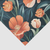 Art Deco Floral Design Seidenpapier (Detail)