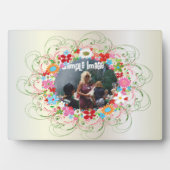 Art Deco Floral Fotoplatte (Vorderseite)