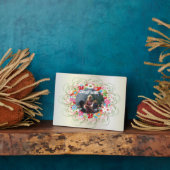 Art Deco Floral Fotoplatte (Seite)