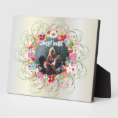 Art Deco Floral Fotoplatte (Seite)