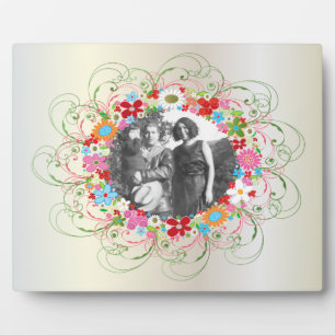 Art Deco Floral Fotoplatte