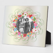 Art Deco Floral Fotoplatte (Seite)