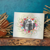 Art Deco Floral Fotoplatte (Seite)