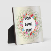 Art Deco Floral Fotoplatte (Vorderseite)