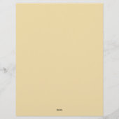 Art Deco Floral Frame Briefbogen (Rückseite)